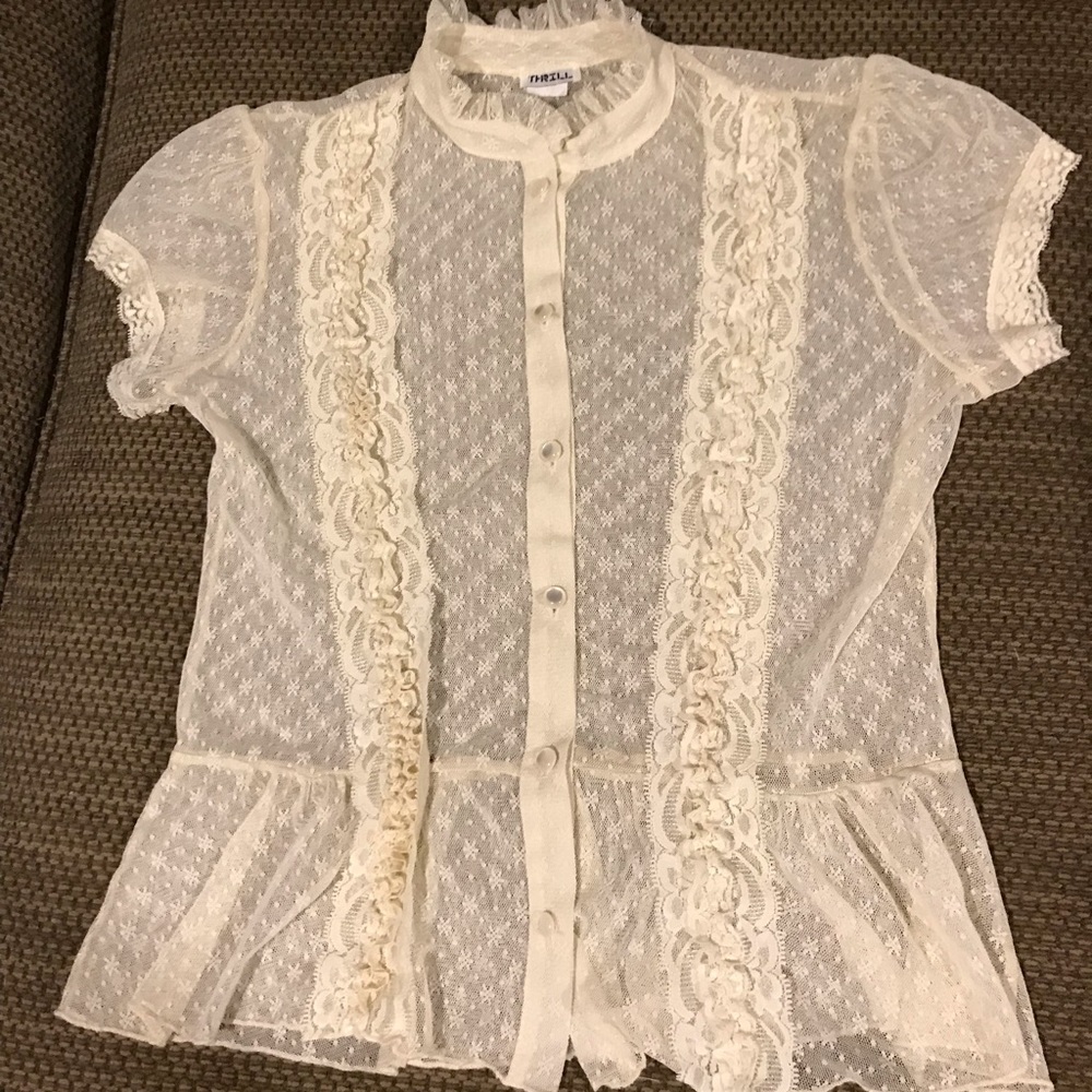 Vintage Gauze Lace shirt.